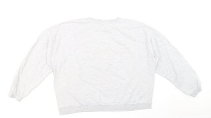 Difuzed Womens Grey Cotton Pullover Sweatshirt Size 22 Pullover