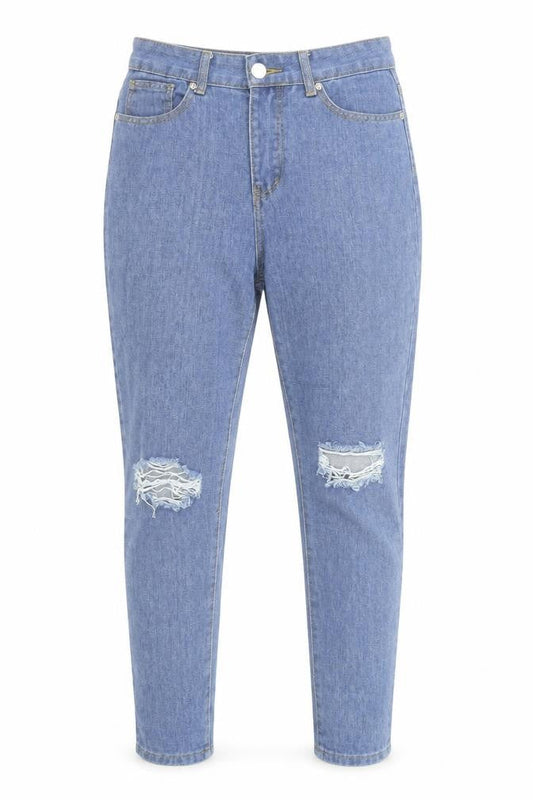 Womens UK Size 10 Boohoo Regular Fit Skinny Blue Jeans