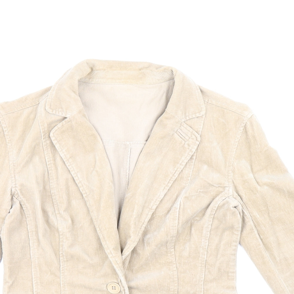Womens UK Size 8 Dorothy Perkins Beige Jacket