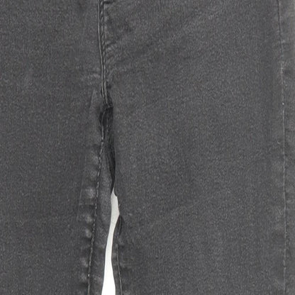 Miss Selfridge Womens Black Cotton Skinny Jeans Size 10 L27 in Regular Zip