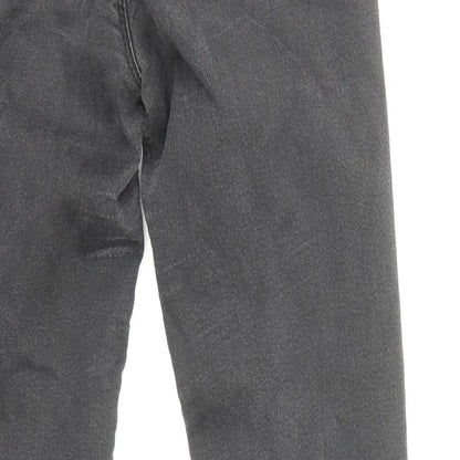 Miss Selfridge Womens Black Cotton Skinny Jeans Size 10 L27 in Regular Zip