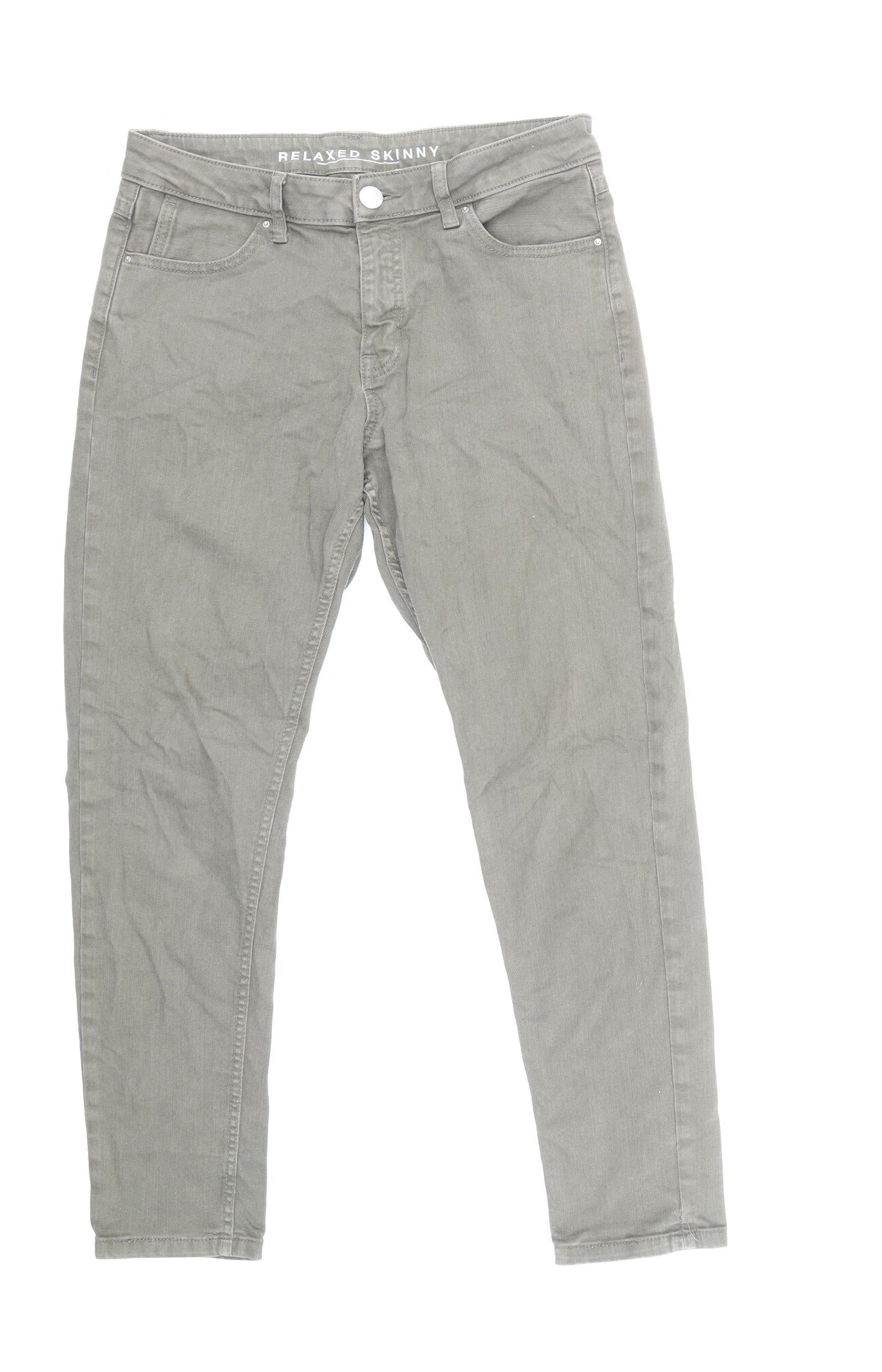 Womens UK Size 10 Marks & Spencer Regular Fit Skinny Grey Jeans