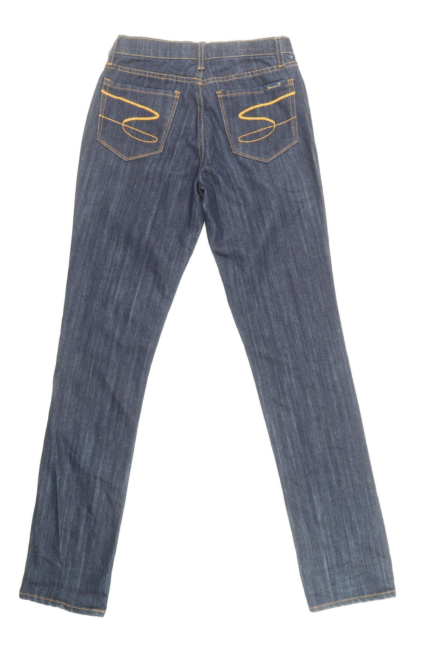 Seven Womens Blue Cotton Skinny Jeans Size 27 in L34 in Slim Zip