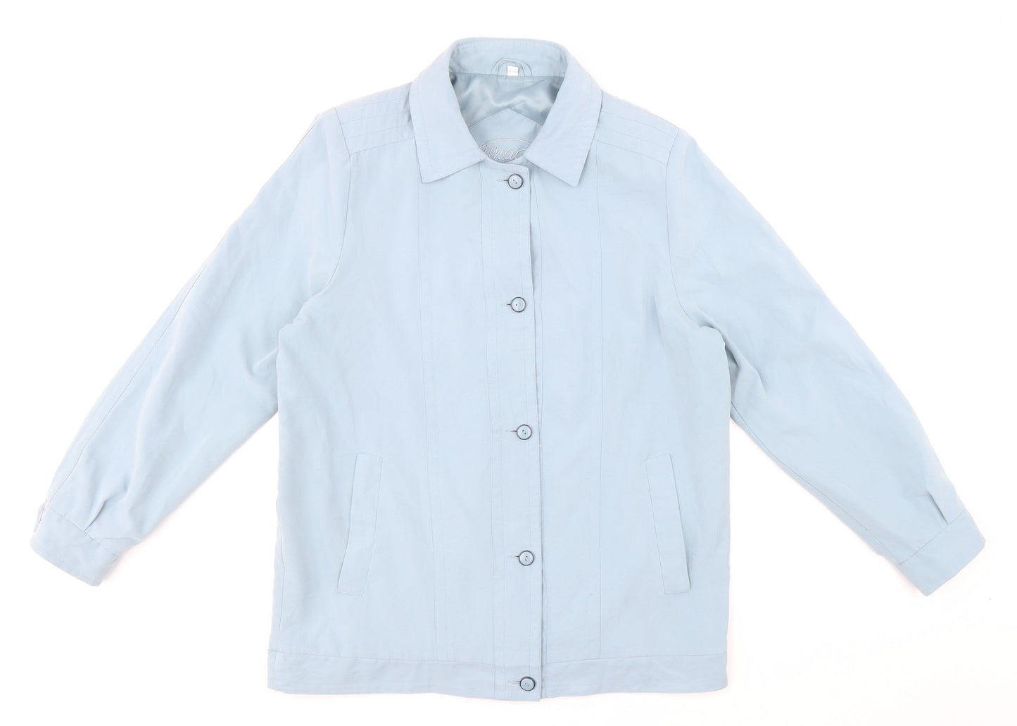 Unique Creation Womens Blue Jacket Size 12 Button