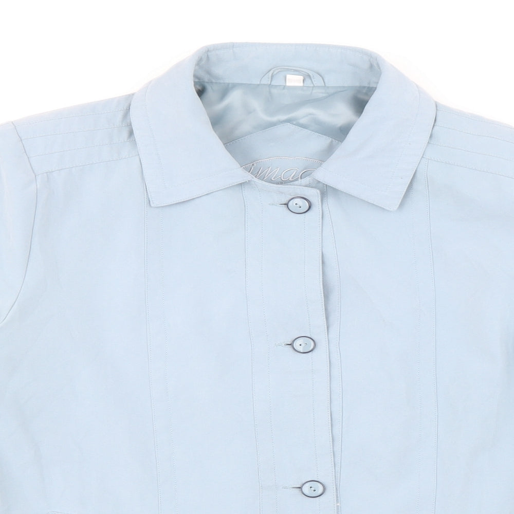 Unique Creation Womens Blue Jacket Size 12 Button