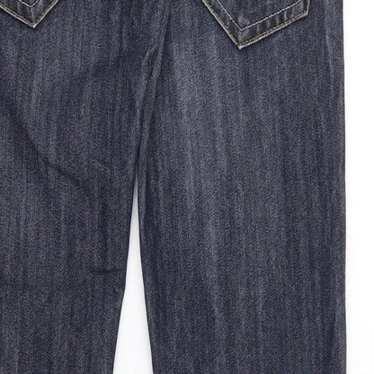 D.Co Certified Mens Blue Cotton Straight Jeans Size 28 in L32 in Slim Button