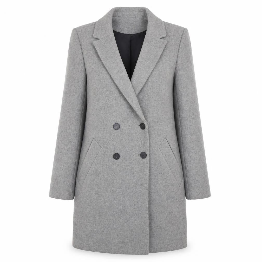Womens UK Size XS Trf Grey Overcoat