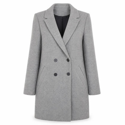 Womens UK Size XS Trf Grey Overcoat