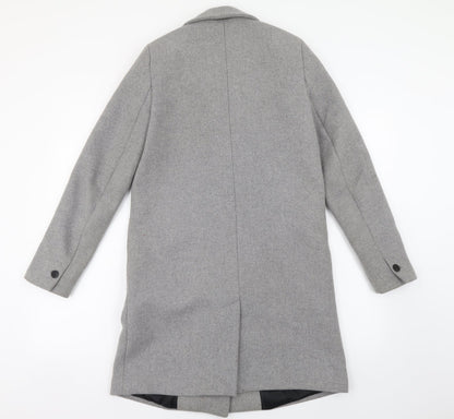 Womens UK Size XS Trf Grey Overcoat