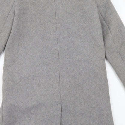 Womens UK Size XS Trf Grey Overcoat