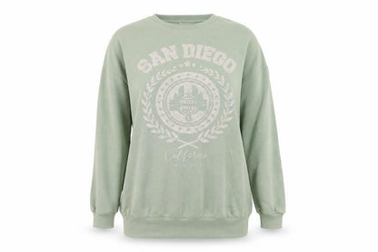 Womens UK Size M PEP&CO Green Pullover Jumper