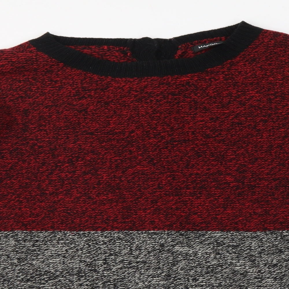 Womens UK Size 8 Mango Red Pullover Jumper