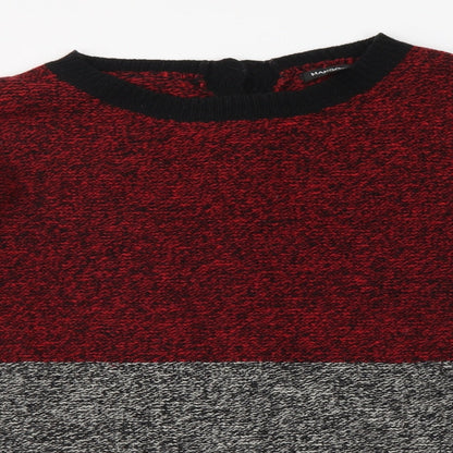 Womens UK Size 8 Mango Red Pullover Jumper
