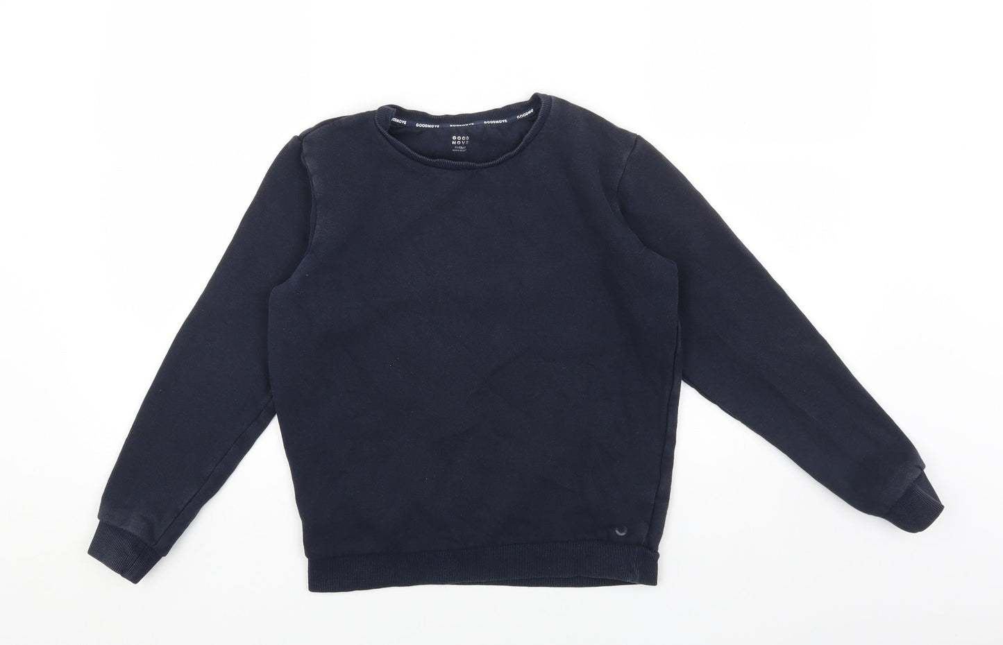 Marks and Spencer Boys Blue Cotton Pullover Sweatshirt Size 11-12 Years Pullover