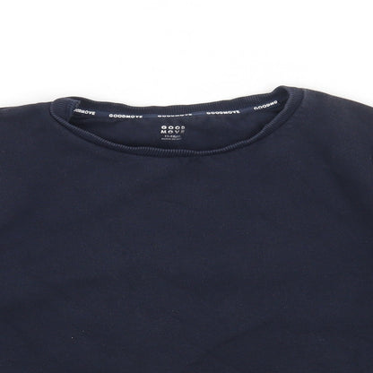 Marks and Spencer Boys Blue Cotton Pullover Sweatshirt Size 11-12 Years Pullover