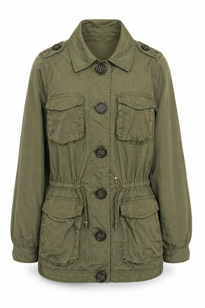 Womens UK Size 12 H&M Green Jacket