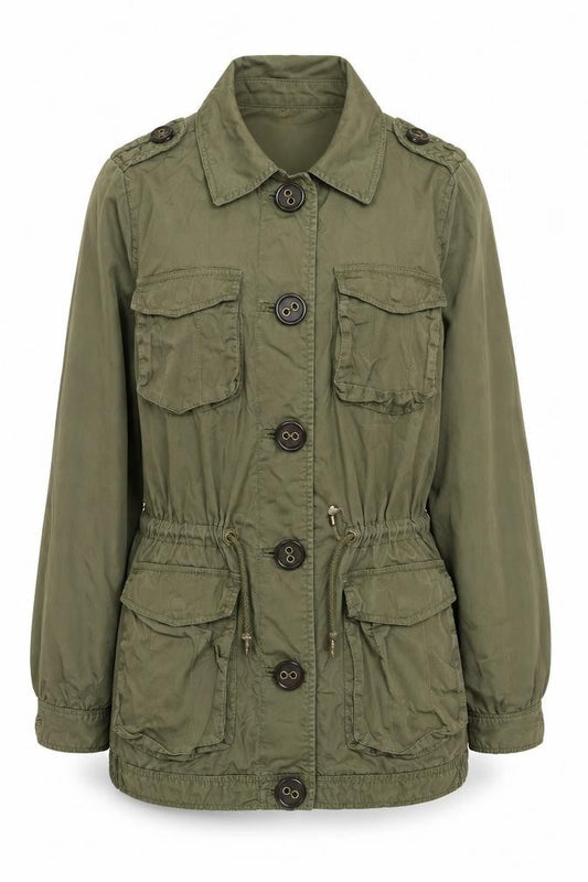 Womens UK Size 12 H&M Green Jacket