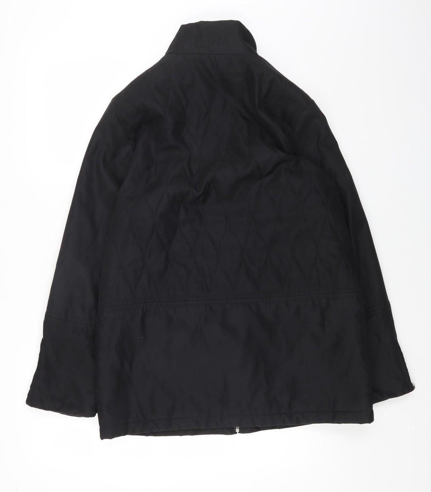 House of Fraser Womens Black Jacket Coat Size 12 Zip