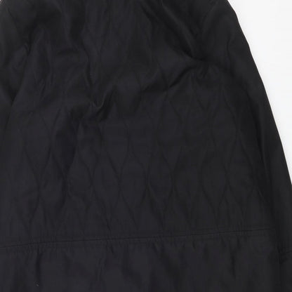 House of Fraser Womens Black Jacket Coat Size 12 Zip