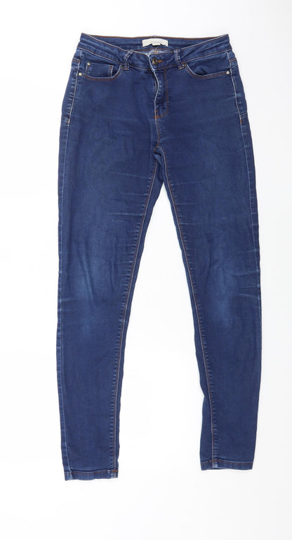 Womens UK Size 24 in Springfield Regular Fit Skinny Blue Jeans