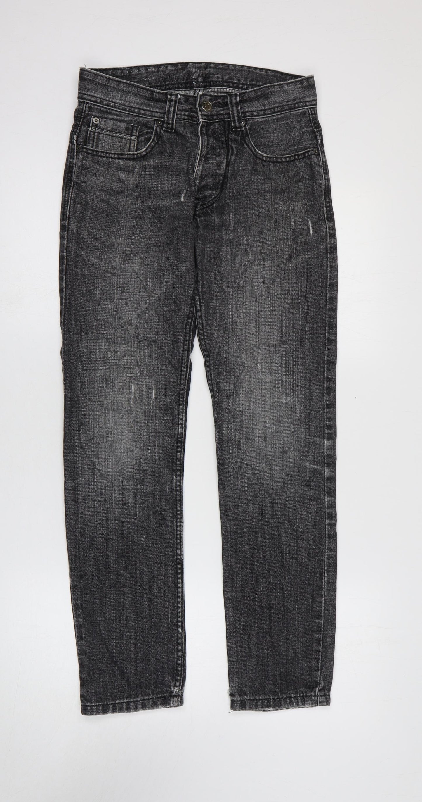 Womens UK Size 28 in Preworn Regular Fit Skinny Black Jeans