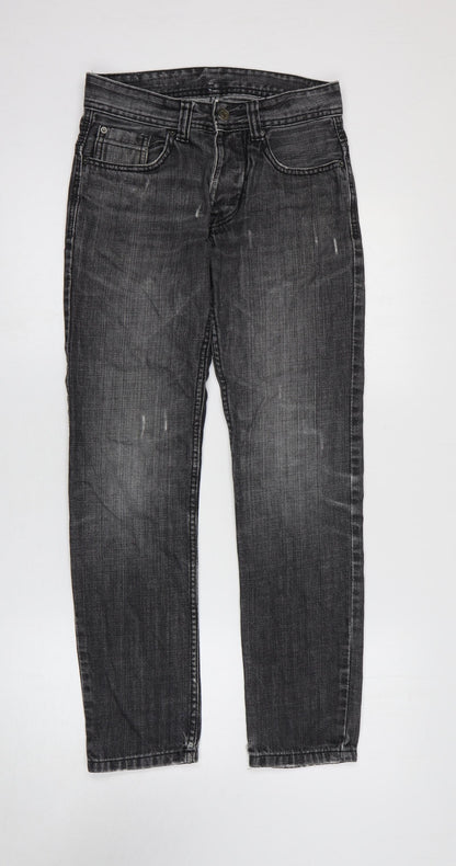 Womens UK Size 28 in Preworn Regular Fit Skinny Black Jeans