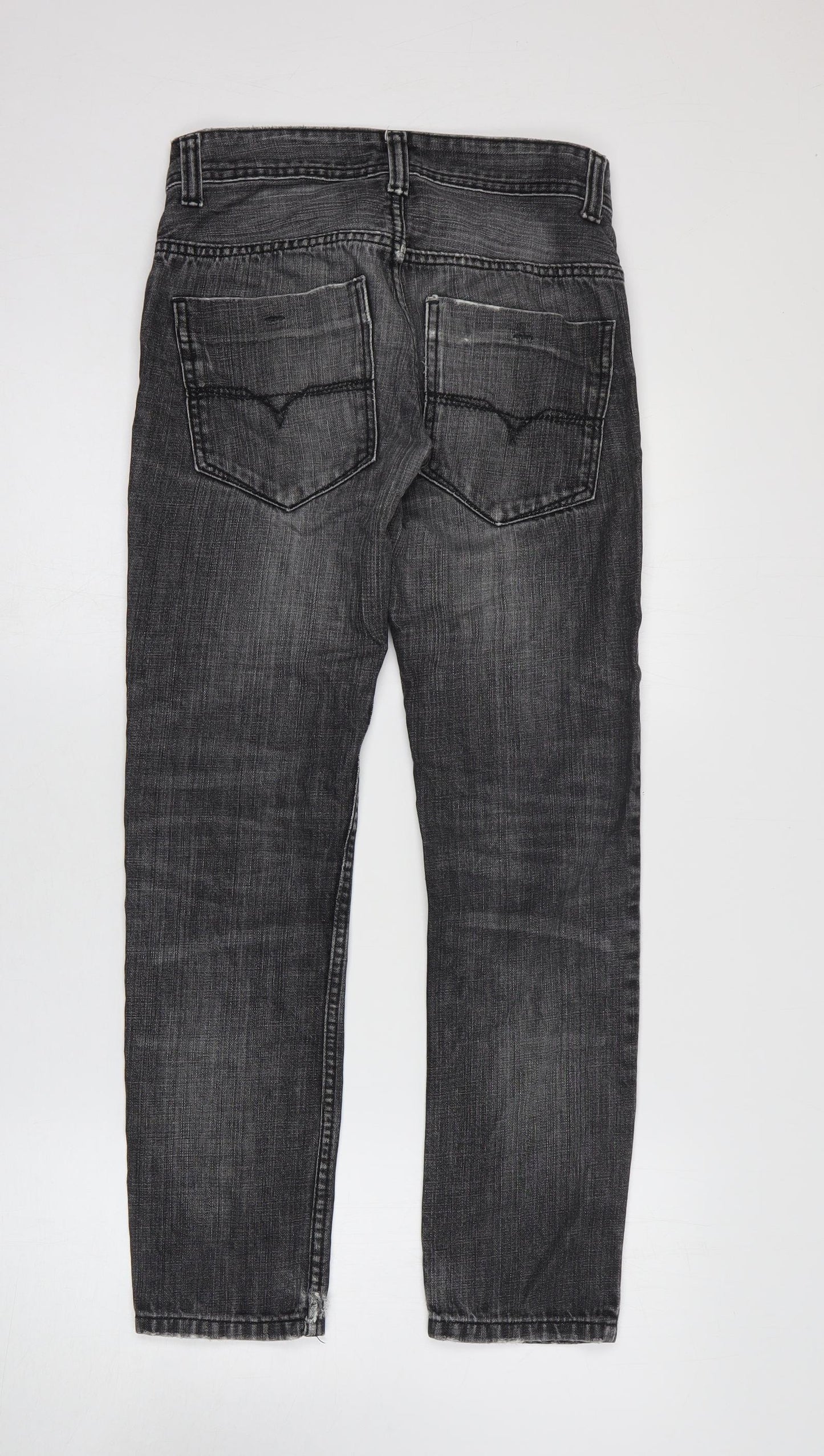 Womens UK Size 28 in Preworn Regular Fit Skinny Black Jeans