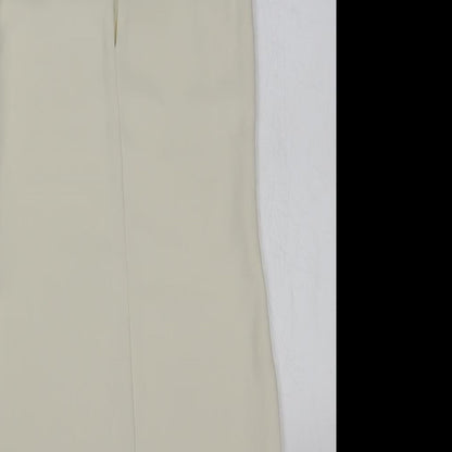 H&M Womens Ivory Herringbone Polyester Sheath Size 6 Sweetheart Pullover - Lace Detail