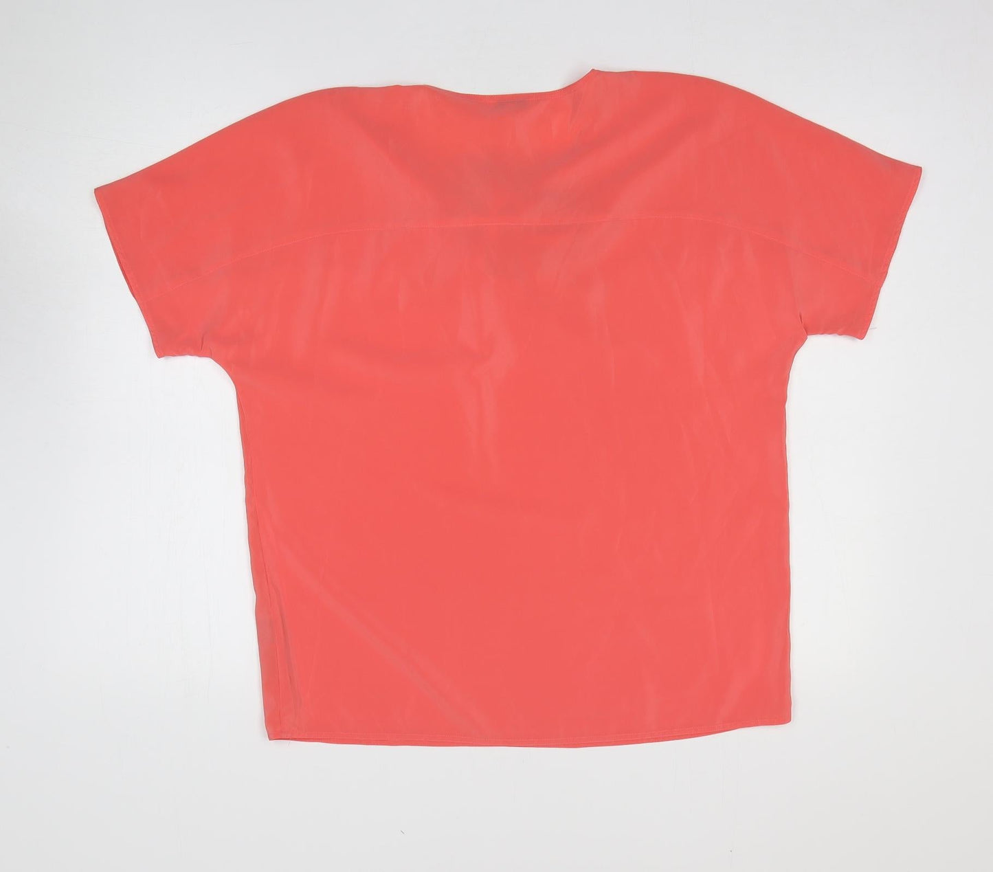 Womens UK Size 12 Planet Pink Basic Blouse