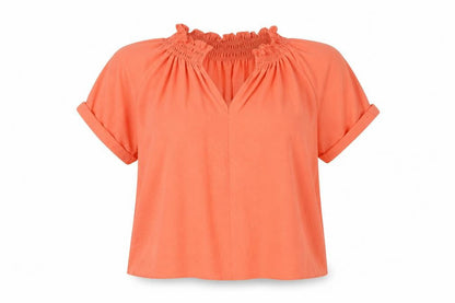 Womens UK Size 10 TU Orange Basic Blouse