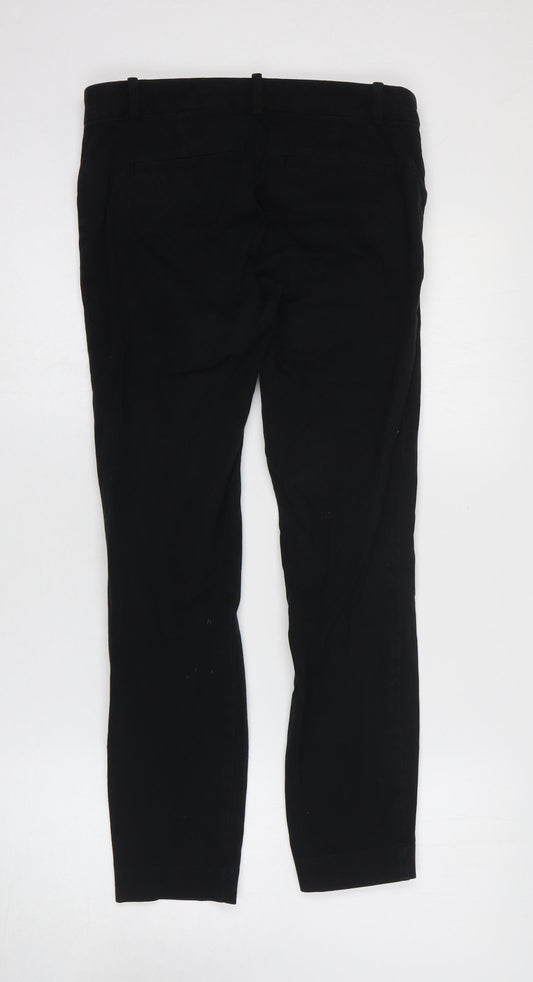 Gap Womens Black Cotton Straight Jeans Size 4 L25 in Regular Zip