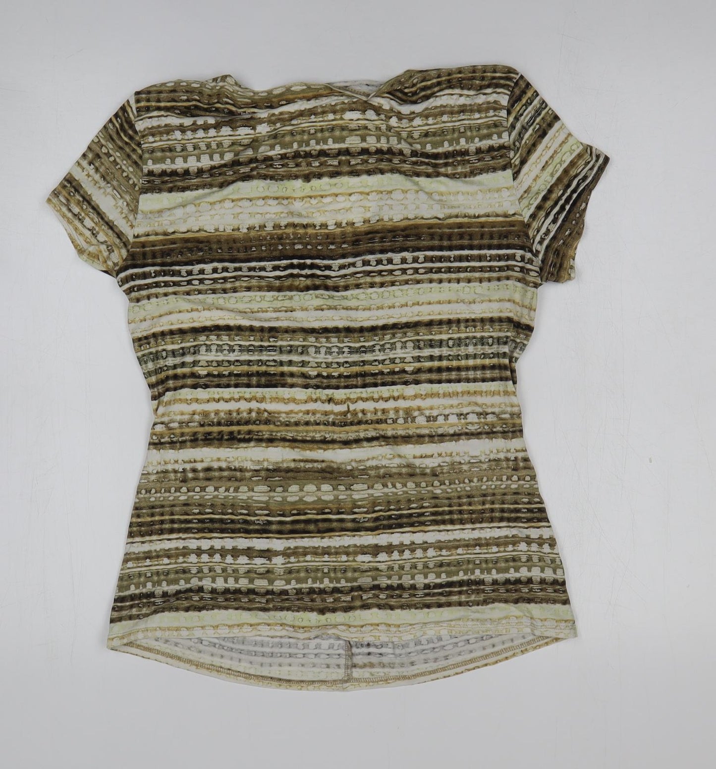 Womens UK Size M Preworn Gold Basic Blouse