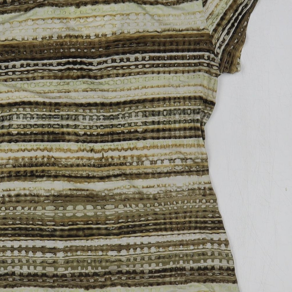 Womens UK Size M Preworn Gold Basic Blouse