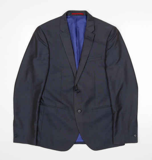 Mens UK Size 38 Ventuno 21 Regular Black Suit Jacket