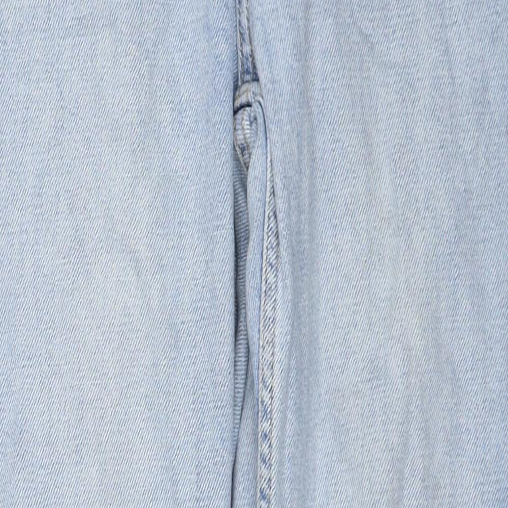 Mens UK Size 30 in Topshop Regular Fit Straight Blue Jeans