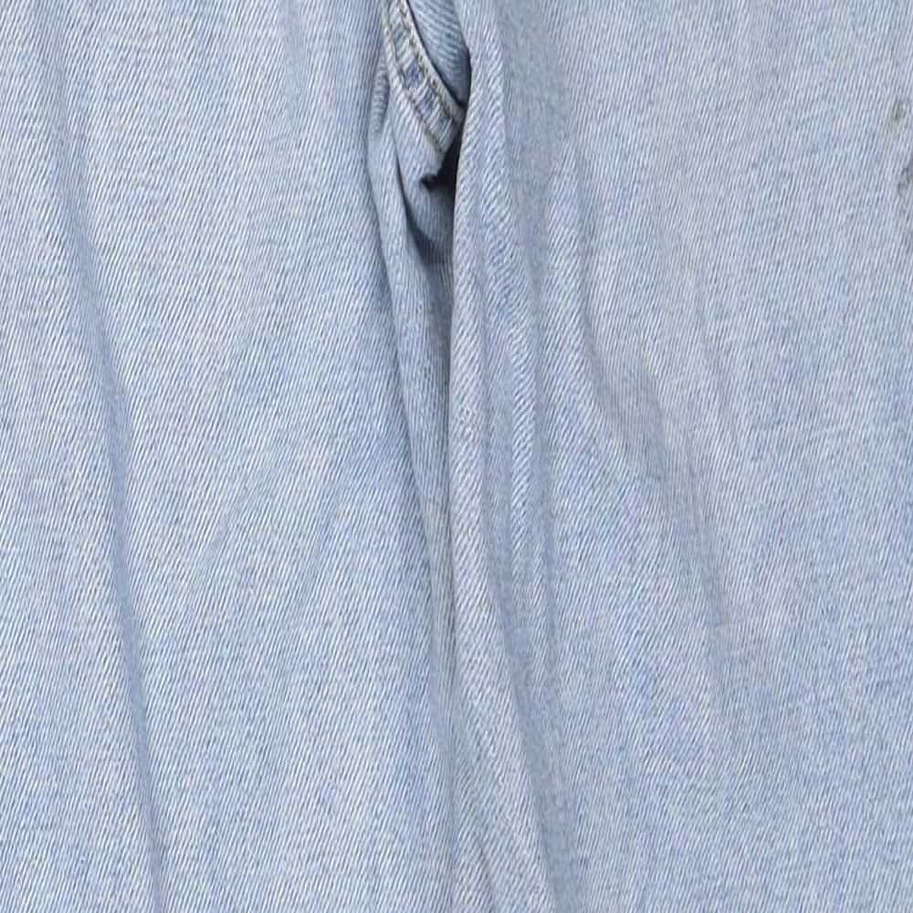 Mens UK Size 30 in Topshop Regular Fit Straight Blue Jeans