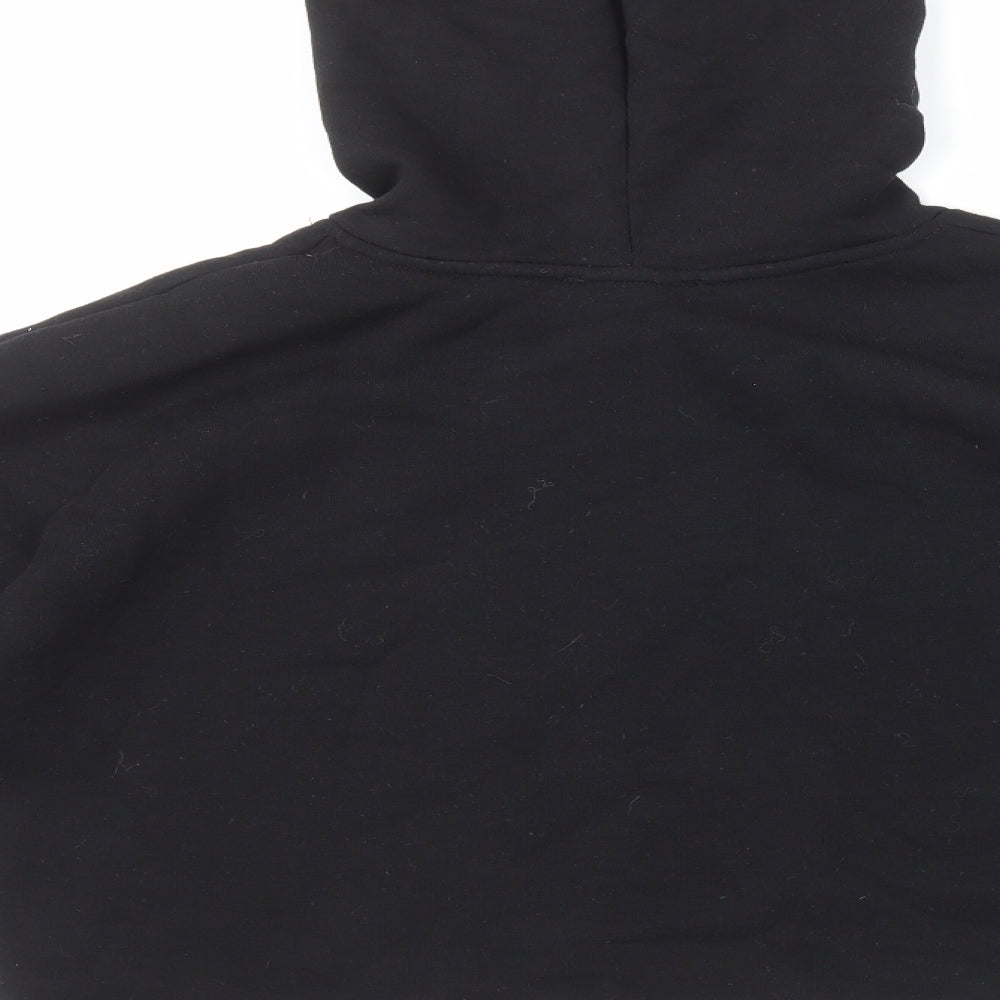 New Look Girls Black Cotton Pullover Hoodie Size 12-13 Years Pullover