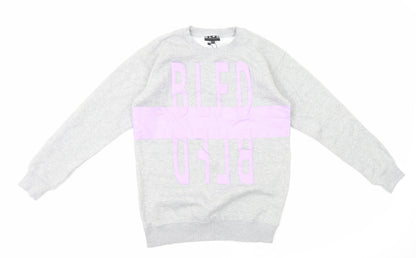BLFD Womens Grey Cotton Pullover Sweatshirt Size 8 Pullover