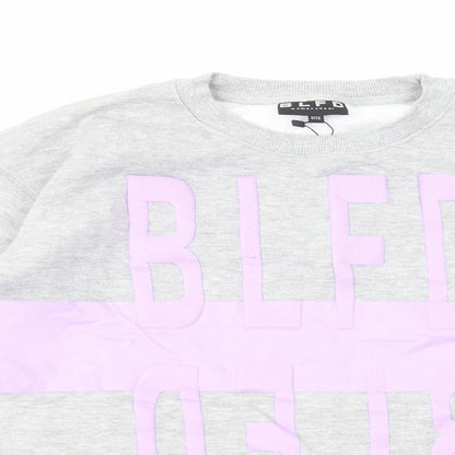 BLFD Womens Grey Cotton Pullover Sweatshirt Size 8 Pullover