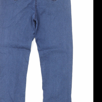 Vizaviz Womens Blue Cotton Skinny Jeans Size 12 L26 in Regular Zip