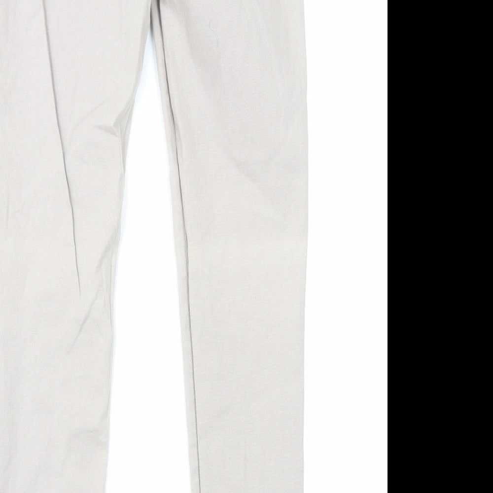 B.You Womens Beige Cotton Skinny Jeans Size 12 L30 in Regular Zip