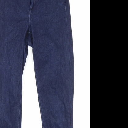 Gap Womens Blue Cotton Straight Jeans Size 6 L27 in Regular Zip