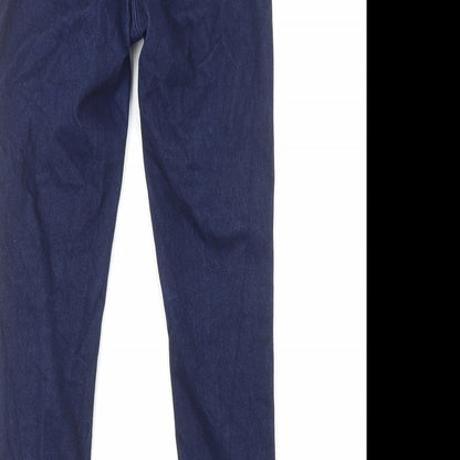 Gap Womens Blue Cotton Straight Jeans Size 6 L27 in Regular Zip