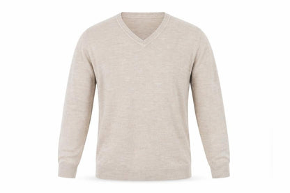 Mens UK Size M Easy Beige Pullover Jumper