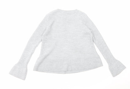 Womens UK Size 8 Marks and Spencer Grey Pullover Jumper