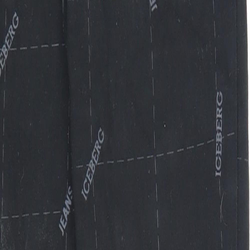 Gilmar Womens Black Geometric Cotton Skinny Jeans Size 29 in L28 in Regular Zip