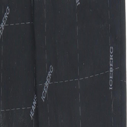 Gilmar Womens Black Geometric Cotton Skinny Jeans Size 29 in L28 in Regular Zip