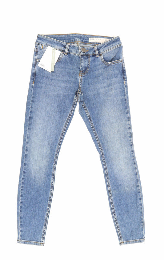 ASOS Womens Blue Cotton Skinny Jeans Size 25 in L24 in Slim Zip