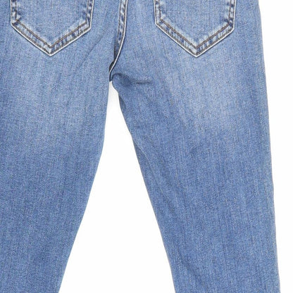 ASOS Womens Blue Cotton Skinny Jeans Size 25 in L24 in Slim Zip