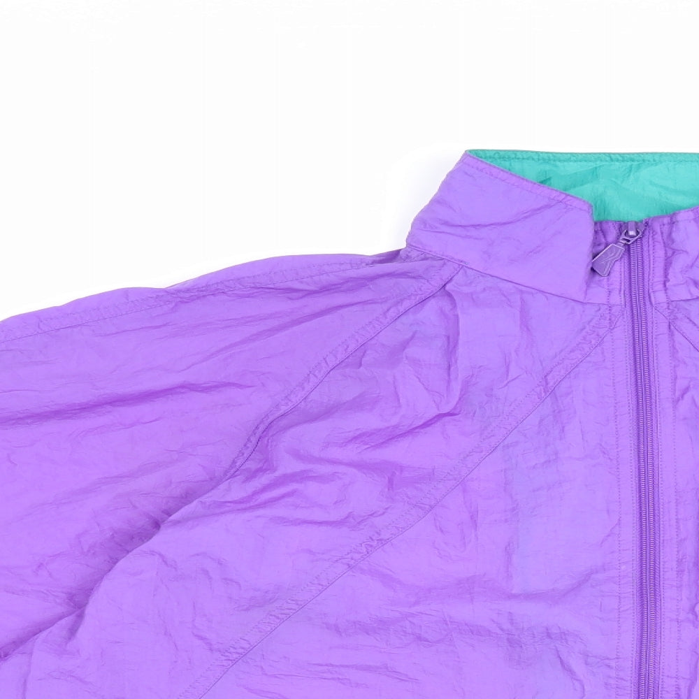 Womens UK Size M Reebok Purple Rain Coat